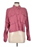 Topshop Pink Long Sleeve Button-Down Shirt Size 8 - 10 - photo 1