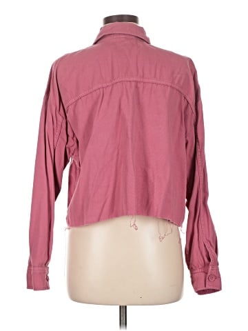 Topshop Long Sleeve Button-Down Shirt (view 2)