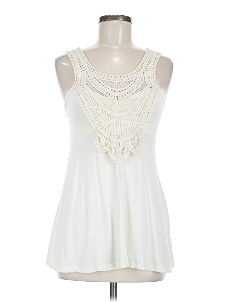 Pre-owned Venus Sleeveless Blouse In White