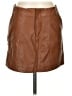 She + Sky Brown Faux Leather Skirt Size S - photo 1
