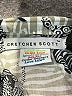 Gretchen Scott Designs 100% Cotton Animal Print Silver Black Long Sleeve Button-Down Shirt Size S - photo 6