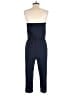 Trina Turk Solid Blue Jumpsuit Size S - photo 2