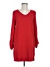 Tahari 100% Polyester Solid Red Casual Dress Size 6 - photo 1