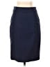 MNG Solid Blue Formal Skirt Size 4 - photo 1