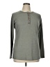 Unbranded Gray Long Sleeve Henley Size XL - photo 1