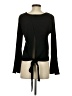 She + Sky Black Long Sleeve Top Size S - photo 2