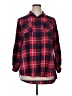 Riley + James Plaid Red Long Sleeve Button-Down Shirt Size XL - photo 1