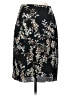 AGB 100% Polyester Floral Black Casual Skirt Size S - photo 2