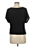 Xhilaration 100% Polyester Silver Short Sleeve Top Size M - photo 2