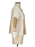 Blue Rain Color Block Tan Pullover Sweater Size S - photo 4