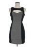 Sans Souci 100% Polyester Houndstooth Black Cocktail Dress Size M - photo 1