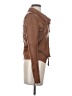 Lulus Brown Faux Leather Jacket Size XS - photo 4