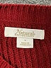 Natural Reflections 100% Recycled Polyester Solid Burgundy Pullover Sweater Size S - photo 7