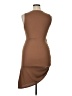 Cider Solid Brown Cocktail Dress Size XL - photo 2