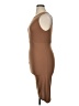 Cider Solid Brown Cocktail Dress Size XL - photo 5