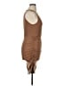 Cider Solid Brown Cocktail Dress Size XL - photo 4