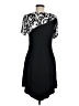 Artex Graphic Black Cocktail Dress Size M - photo 2