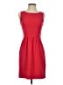 J.Crew 100% Polyester Solid Red Casual Dress Size 00 - photo 1