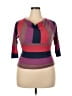 Unbranded Purple Burgundy 3/4 Sleeve Top Size XS - photo 1