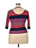 Unbranded Purple Burgundy 3/4 Sleeve Top Size XS - photo 2