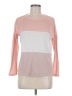 Flamingo Color Block Pink Pullover Sweater Size M - photo 1