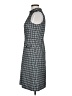 David Lawrence Houndstooth Gray Black Casual Dress Size 6 - photo 5