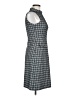 David Lawrence Houndstooth Gray Black Casual Dress Size 6 - photo 4