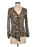 J.Jill 100% Rayon Brown Long Sleeve Blouse Size XS - photo 1