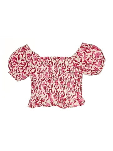 Aqua Short Sleeve Blouse (view 2)