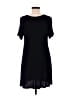 Double Zero Solid Black Casual Dress Size M - photo 2