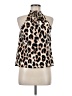 Shein Tan Sleeveless Blouse Size 6 - photo 1