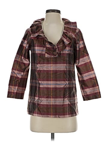 Devon Baer 3/4 Sleeve Silk Top (view 1)