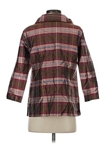 Devon Baer 3/4 Sleeve Silk Top (view 2)