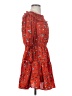 Entro 100% Polyester Hearts Red Casual Dress Size S - photo 4