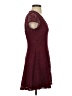 Express 100% Polyester Hearts Burgundy Cocktail Dress Size XS - photo 4