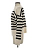 Shein 100% Acrylic Stripes Ivory Turtleneck Sweater Size 4 - photo 5