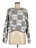 Sincerely Jules Checkered-gingham Gray Pullover Sweater Size M - photo 1