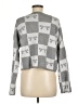 Sincerely Jules Checkered-gingham Gray Pullover Sweater Size M - photo 2