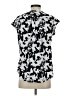 Elle Floral Black Short Sleeve Blouse Size S - photo 2