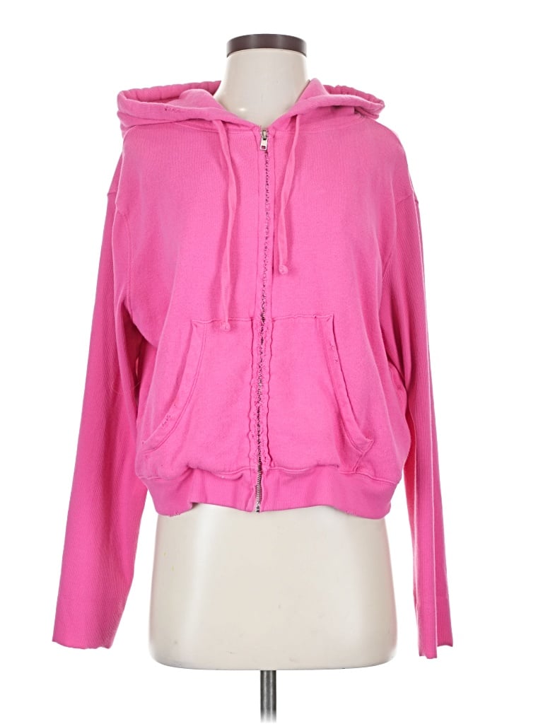 Pre-owned Sincerely Jules For Bandier Zip Up Hoodie In Pink
