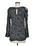 Old Navy 100% Rayon Black Long Sleeve Blouse Size M - photo 2