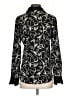 Catherine Malandrino 100% Polyester Paisley Black Long Sleeve Blouse Size XS - photo 2