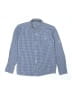 BIENZOE 100% Cotton Checkered-gingham Blue Long Sleeve Button-Down Shirt Size 11 - 12 - photo 1
