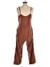 Free People 100% Lyocell Solid Brown Jumpsuit Size 0 - photo 2