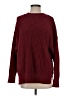 Natural Reflections 100% Recycled Polyester Solid Burgundy Pullover Sweater Size S - photo 1
