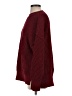 Natural Reflections 100% Recycled Polyester Solid Burgundy Pullover Sweater Size S - photo 5