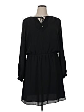 black dress karl lagerfeld KARL LAGERFELD CONTRASTING TRIM DRESS – PRISHAV main image 0