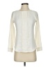 Ann Taylor 100% Polyester Ivory Long Sleeve Blouse Size XXS - photo 1