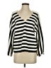 Bobbles & Lace 100% Polyester Stripes Black Pullover Sweater Size S - photo 1