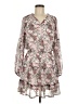 Unbranded 100% Polyester Floral Gray Casual Dress Size M - photo 1
